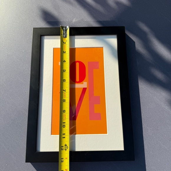 Framed Graphic Art Print ‘Love’ in Black Frame 13x9in - Picture 9 of 13
